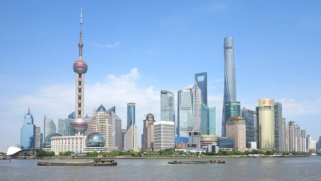 Shanghai skyline viewed from the Bund